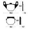 plaquettes frein ma245 AVANT sym 125 99 ma245