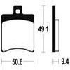 plaquettes frein ma247 ARRIERE scooter aprilia 99 03 ma247