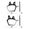 plaquettes frein ma250 AVANT harley 00 04 ma250