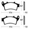 plaquettes frein ma261 AVANT aprilia 125 atlantic 2003 ma261