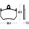 plaquettes frein ma263 ARRIERE mv agusta 99 04 ma263