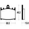 plaquettes frein ma289 ARRIERE 1500 intruder 02 05 ma289