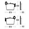 plaquettes frein ma290 suz dr125sm wr125r x ma290