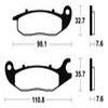plaquettes frein ma297 AVANT cbr125r 04 ma297