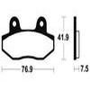 plaquettes frein ma314 hyosung 125 250 03 07 ma314