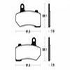 plaquettes frein mf330 harley v rod 06 07 avant mf330