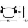 plaquettes frein ma332 ARRIERE honda forza 250 05 honda 125 swing 08 10 m