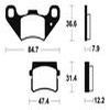 plaquettes frein ma355 avt pgo buxter 05 08 ma355