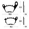 plaquettes frein ma358 AVANT ybr125 08 ma358