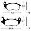 plaquettes frein ma359 AVANT scorpa 250 t ride 08 derbi mulhacen terra 08