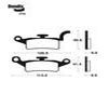 plaquettes frein ma376 yamaha avant bws 125 10 mbk x over 125 10
