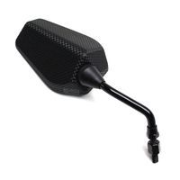 RETROVISEUR SCOOT VICMA RALLY D 8 CARBONE DROIT , ADAPTATEUR HOMOLOG