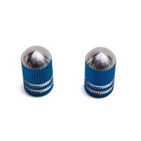 BOUCHON DE VALVE VICMA OBUS RAINURE BLEU X2