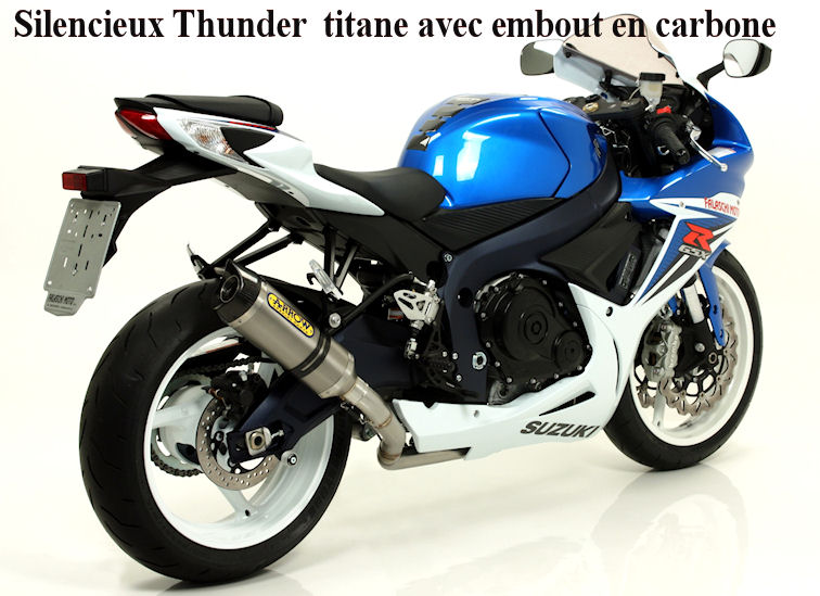 pot d'échappement silencieux Arrow Suzuki GSX R 750 i.e 2011 et