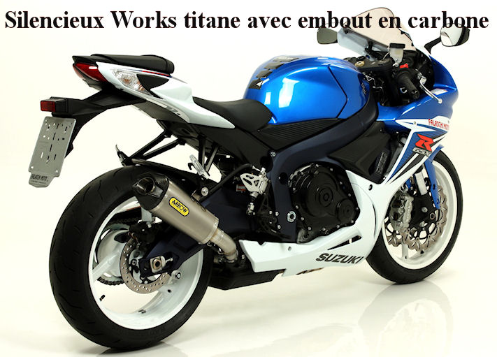 pot d'échappement silencieux Arrow Suzuki GSX R 750 i.e 2011 et  - Image 2