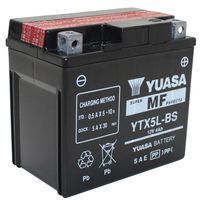 BATTERIE 12V 4Ah YUASA YTX5L BS SANS ENTRETIEN POUR PEUGEOT 100cc L