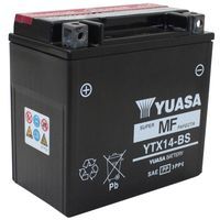 BATTERIE 12V 12Ah YUASA YTX14 BS SANS ENTRETIEN POUR PIAGGIO 125 MP3