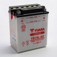 BATTERIE 12V 14Ah YUASA YB14L A2 POUR PEUGEOT 125 SATELIS PIAGGIO 1