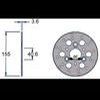 Disque de frein AVANT MBK Booster 1 YAM Bw's1 3 Trentraxe 60mm