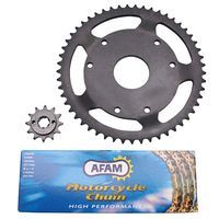 KIT CHAINE AFAM POUR DERBI SENDA R L 1997 > 1999 420 12x53  - Image 1