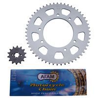 KIT CHAINE AFAM POUR DERBI SENDA SM DRD 2002 > 2005 420 14x5
