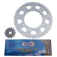KIT CHAINE AFAM POUR DERBI SENDA SM X TREM 2002 > 2005 420 1