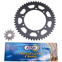 KIT CHAINE AFAM POUR SUZUKI SMX > 2003 420 12x50 DEMULTIPL