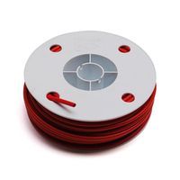 GAINE TRANSFIL 26 10 FIL PLAT ROUGE 30M