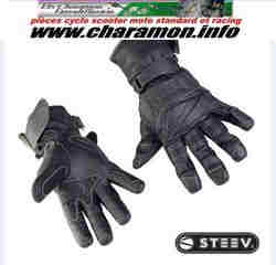 pair de gant STEEV hiver SEATTLE cuir long - Image 1