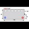 Batterie PLATINUM YB5L B 12V x 5A Dimensions: 120x60x130