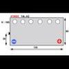 Batterie PLATINUM YB14L A2 12V x 14A Dimensions: 135x90x165