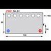 Batterie CB14L B2 12V X 14A