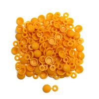 CACHE RIVET PLAQUE IMMATRICULATION JAUNE TOP'PLAQ LOT DE 100