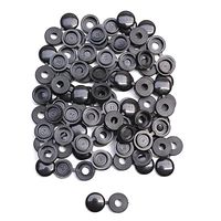 CACHE RIVET PLAQUE IMMATRICULATION NOIR TOP'PLAQ LOT DE 100