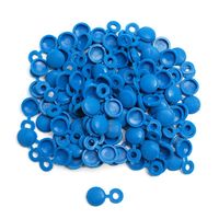 CACHE RIVET PLAQUE IMMATRICULATION BLEU TOP'PLAQ LOT DE 100 - Image 1