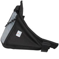 SACOCHE DE CADRE NOIR ARGENT HAPO G 0 5LITRE L21xl5xH21