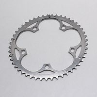 PLATEAU 46DTS D 130 shimano EXTERIEUR ARGENT ALU MICHE 5 ATTACHES