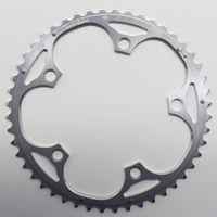 PLATEAU 48DTS D 130 shimano EXTERIEUR ARGENT ALU MICHE 5 ATTACHES