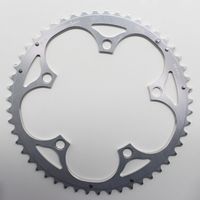 PLATEAU 51DTS D 130 shimano EXTERIEUR ARGENT ALU MICHE 5 ATTACHES