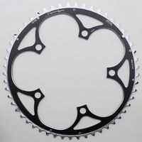 PLATEAU 53DTS D 130 shimano EXTERIEUR NOIR ALU MICHE 5 ATTACHES