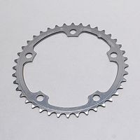 PLATEAU 38DTS D 130 shimano INTERIEUR ARGENT ALU MICHE 5 ATTACHES