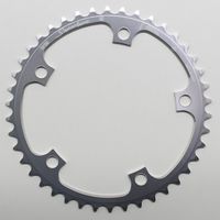 PLATEAU 42DTS D 130 shimano INTERIEUR ARGENT ALU MICHE 5 ATTACHES