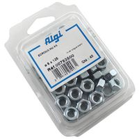 ECROU ALGI D 8 TETE 6 PANS ACIER BLISTER DE 45
