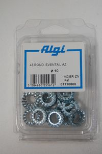 RONDELLE ALGI D 10 EVENTAIL ZINGUE BLISTER DE 43
