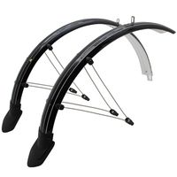 GARDE BOUE VELO PAIRE VTT 26 PLASTIC NOIR POUR DYNAMO AVEC TRINGLE,CL