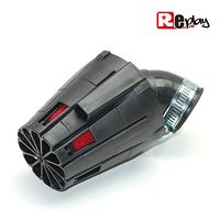 FILTRE A AIR REPLAY E5 BOX NOIR MOUSSE ROUGE FIXATION UNIVERSELLE 0 degrés 4