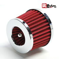 FILTRE A AIR REPLAY REACTEUR CHROME GRILLE ROUGE diamètre 35 28