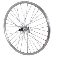 ROUE VTT ARRIERE 26 EXE ARGENT DOUBLE PAROI MOY ALU CASSETTE 8 9V BLO