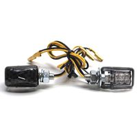 CLIGNOTANT UNIVERSEL REPLAY MICRO 6 LEDS BLANC CARBONE TRESSE BRILLANT