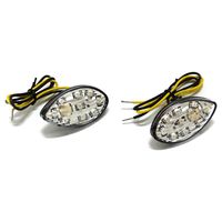 CLIGNOTANT UNIVERSEL REPLAY OEIL DE CHAT NOIR BLANC 9 LEDS ORANGE TYPE